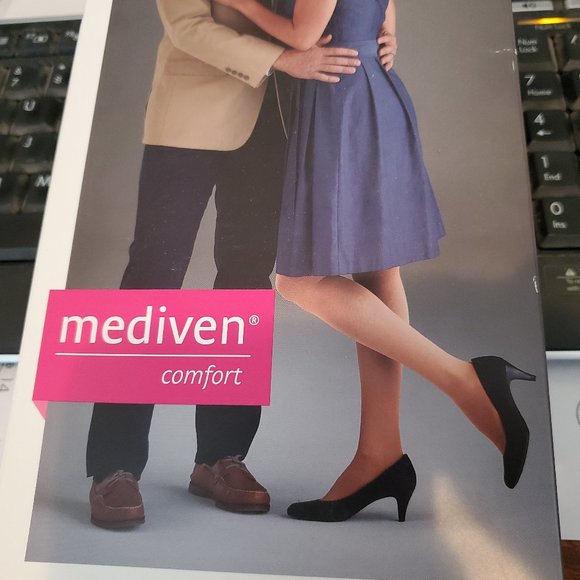 MEDIVEN COMFORT MEDICAL 20-30 COMPRESSION STOCKINGS PANTYHOSE SIZE VII BRAND NEW - Picture 1 of 5